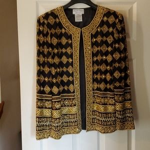 Ladies Silk beaded evening jacket